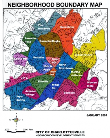 Charlottesville City Limits Map Venable | Guesthouses